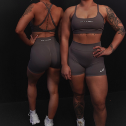 SEAMLESS SHORTS - GREY