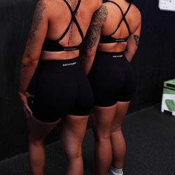 SEAMLESS SHORTS - BLACK