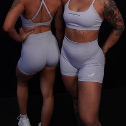 SEAMLESS SHORTS - BABY BLUE