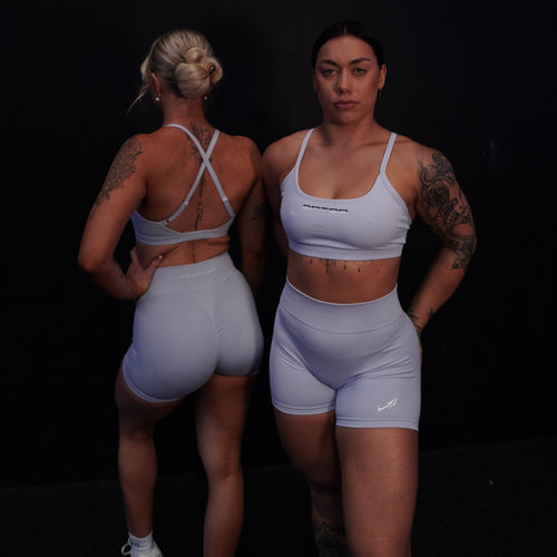 SEAMLESS SHORTS - BABY BLUE